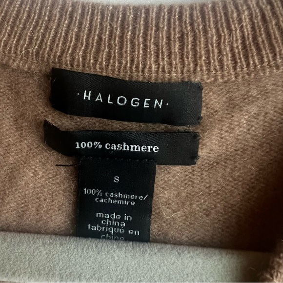Halogen Cashmere Camel Sweater, Size S 100% cashmere - Picture 7 of 7